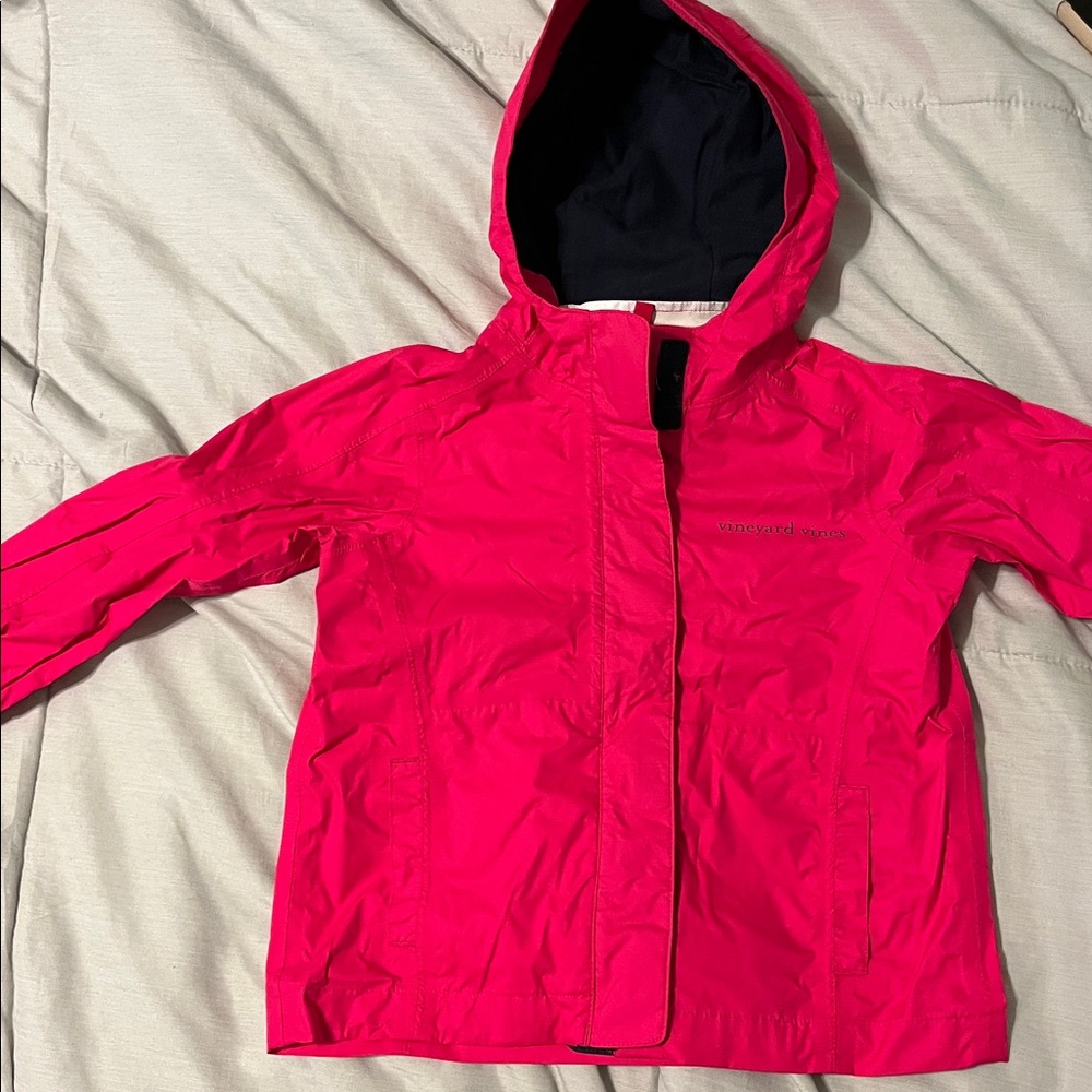 Vineyard Vines Vibrant Pink Hooded Jacket